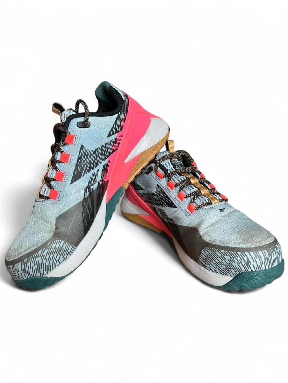 Reebok Nano X1 Adventure Work Women’s 10 Composite Toe Safety Shoes Blue Pink